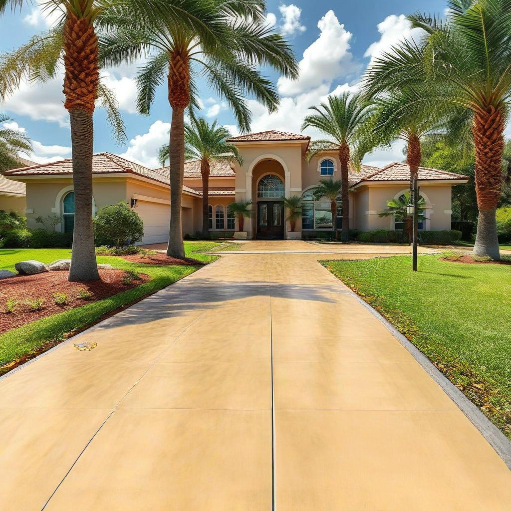 Concrete driveway - CONCRETRON LLC Tampa