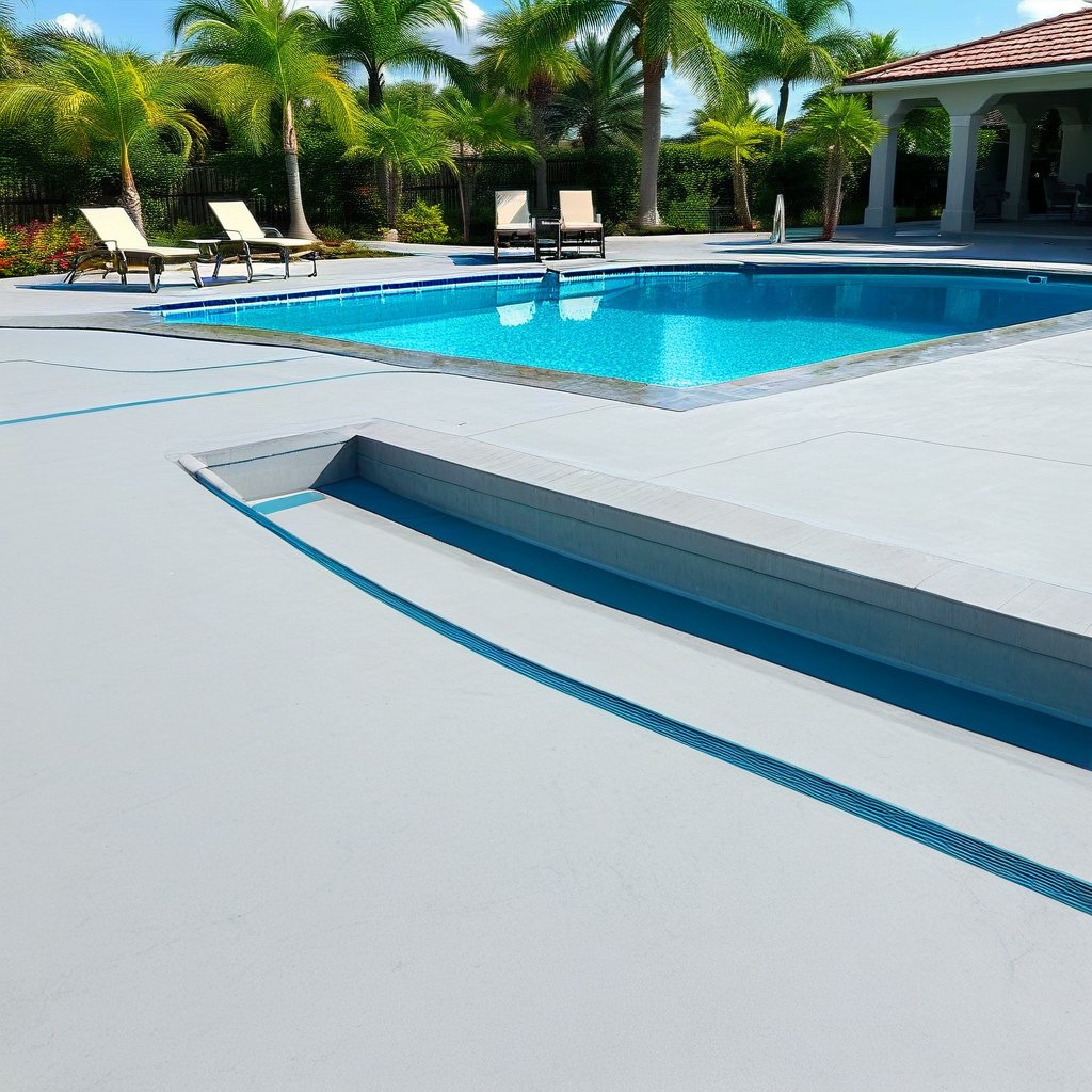 Pool deck concrete work - CONCRETRON LLC Wesley Chapel